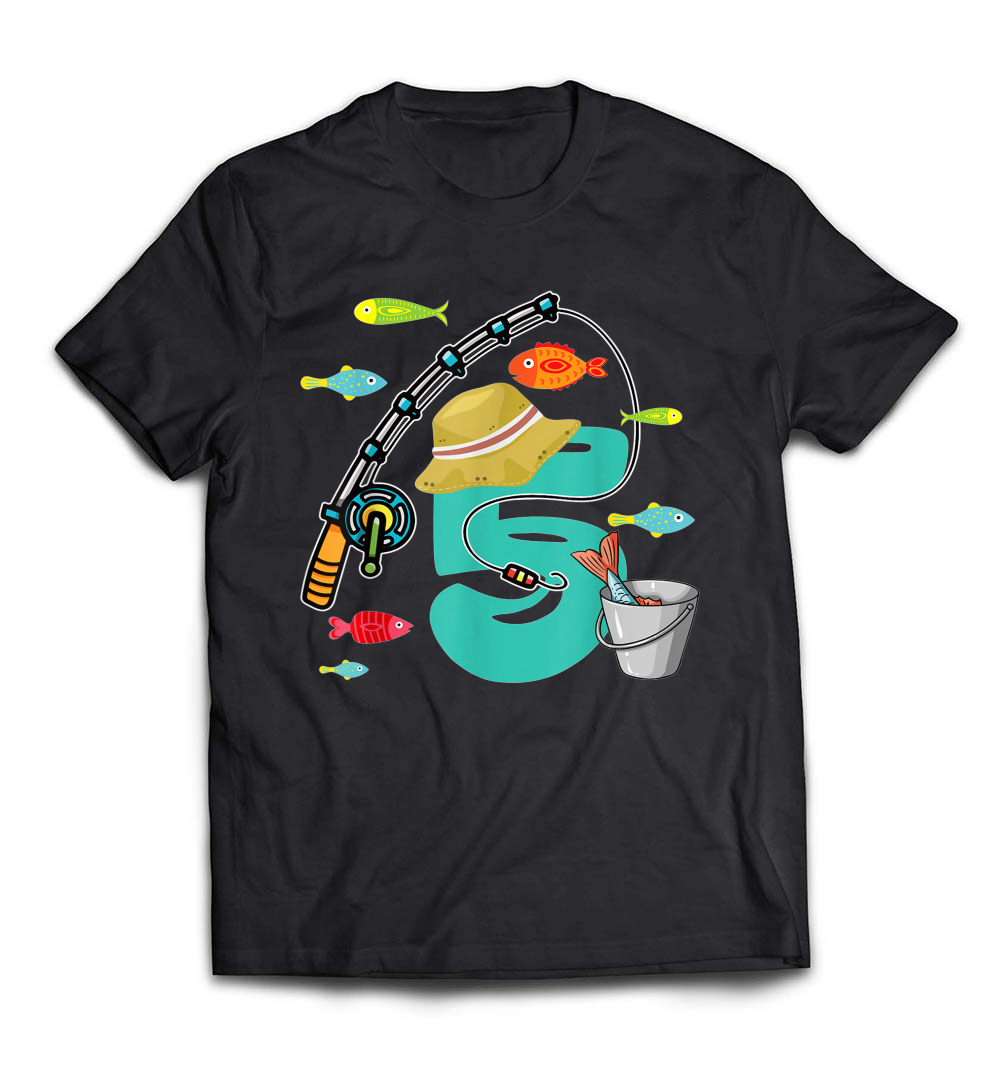 Kids Fishing 2014 5th Birthday T-Shirt Gift: Celebrate Their Special Day with THgeneralstore